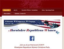 Tablet Screenshot of ahwatukeerepublicanwomen.com
